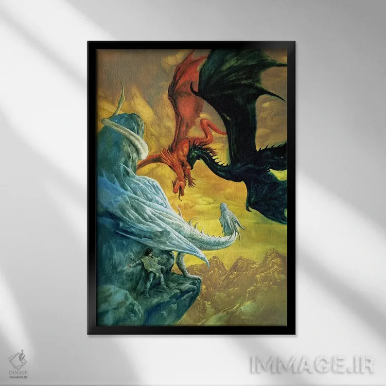 تابلو دکوراتیو نجات اثر سیروئلو - نمای قابدار مشکی