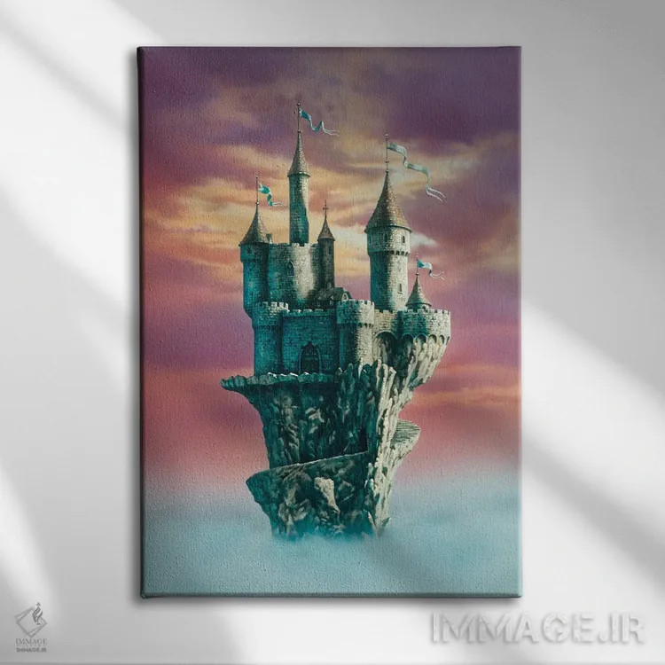 تابلو دکوراتیو قلعه پادشاه انچ اثر سیروئلو - نمای روبهرو روی دیوار
