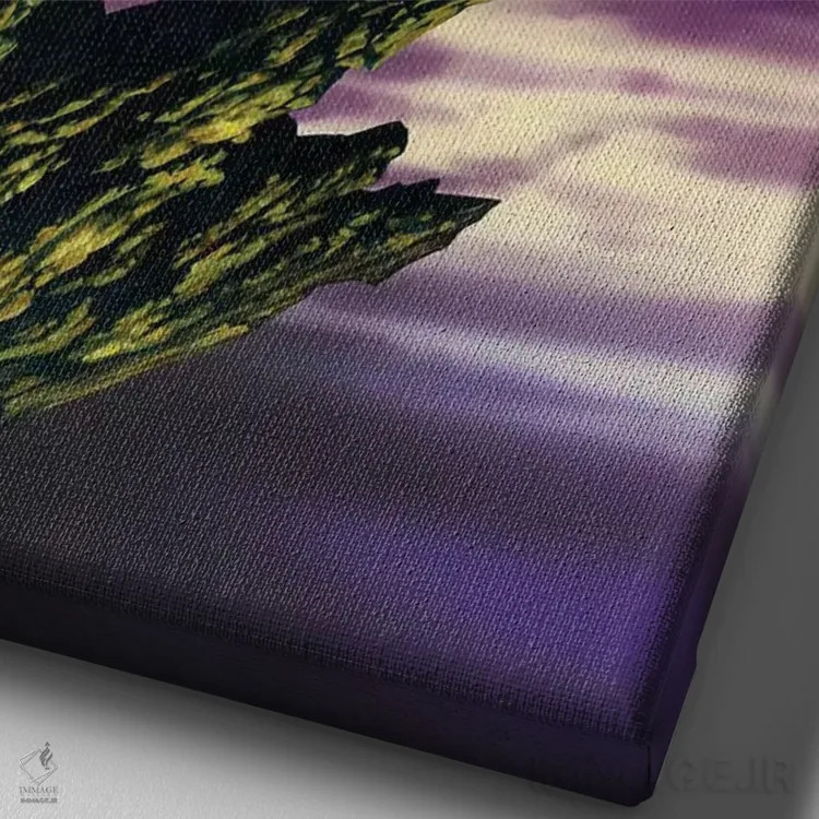 تابلو دکوراتیو دی هوشیار اثر سیروئلو - نمای نزدیک بافت بوم