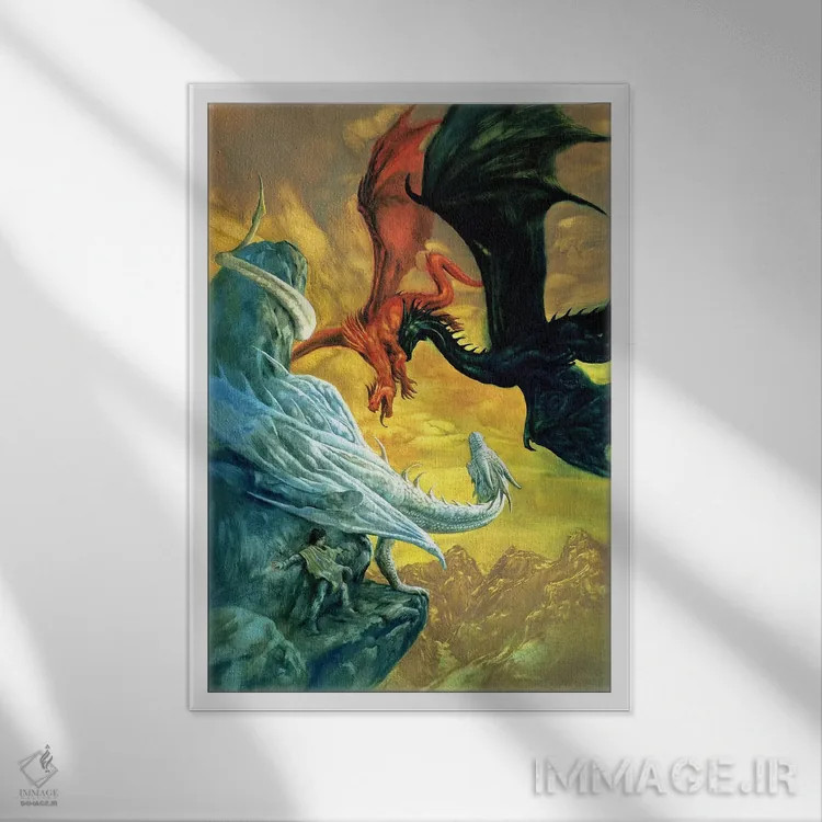 تابلو دکوراتیو نجات اثر سیروئلو - نمای قابدار سفید