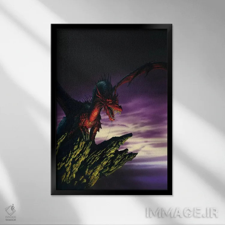 تابلو دکوراتیو دی هوشیار اثر سیروئلو - نمای قابدار مشکی