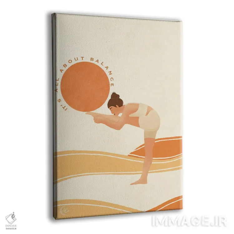 تابلو دکوراتیو همه چیز درباره تعادل است اثر اله چیریتسکو - نمای پرسپکتیو محصول