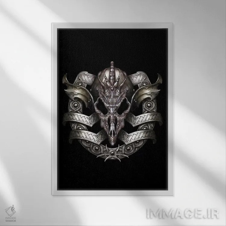 تابلو دکوراتیو سپر اثر سیروئلو - نمای قابدار سفید