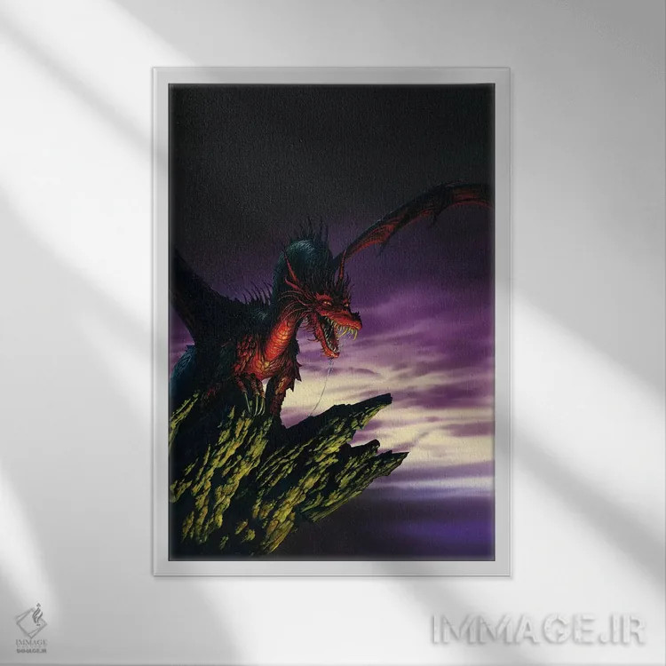 تابلو دکوراتیو دی هوشیار اثر سیروئلو - نمای قابدار سفید