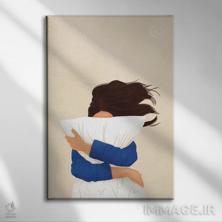 تابلو دکوراتیو در استراحت سرمایه گذاری کن اثر اله چیریتسکو - نمای روبهرو روی دیوار