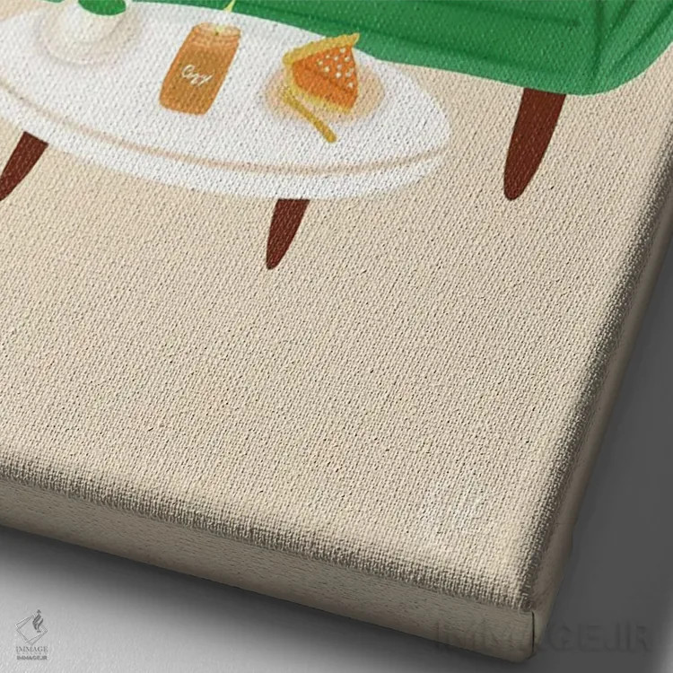 تابلو دکوراتیو ضروریات ماه نوامبر اثر اله چیریتسکو - نمای نزدیک بافت بوم