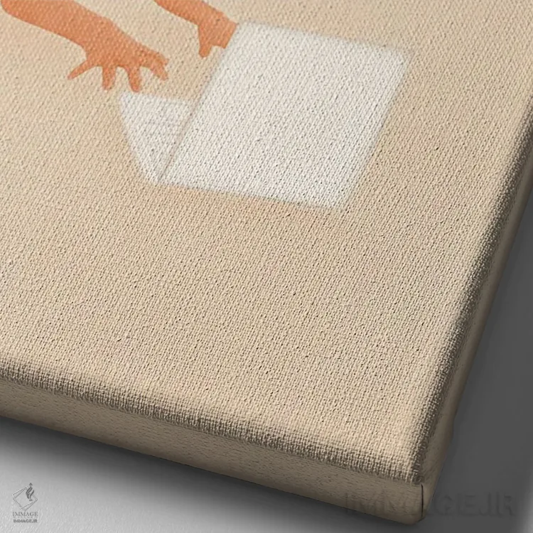 تابلو دکوراتیو هفته ای طولانی اثر اله چیریتسکو - نمای نزدیک بافت بوم