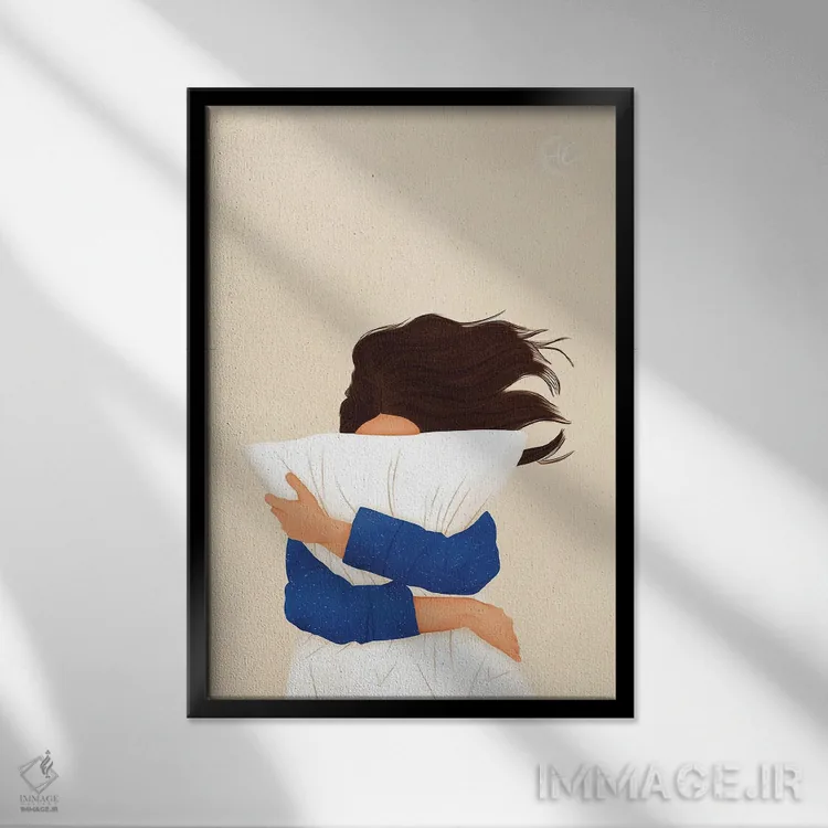 تابلو دکوراتیو در استراحت سرمایه گذاری کن اثر اله چیریتسکو - نمای قابدار مشکی