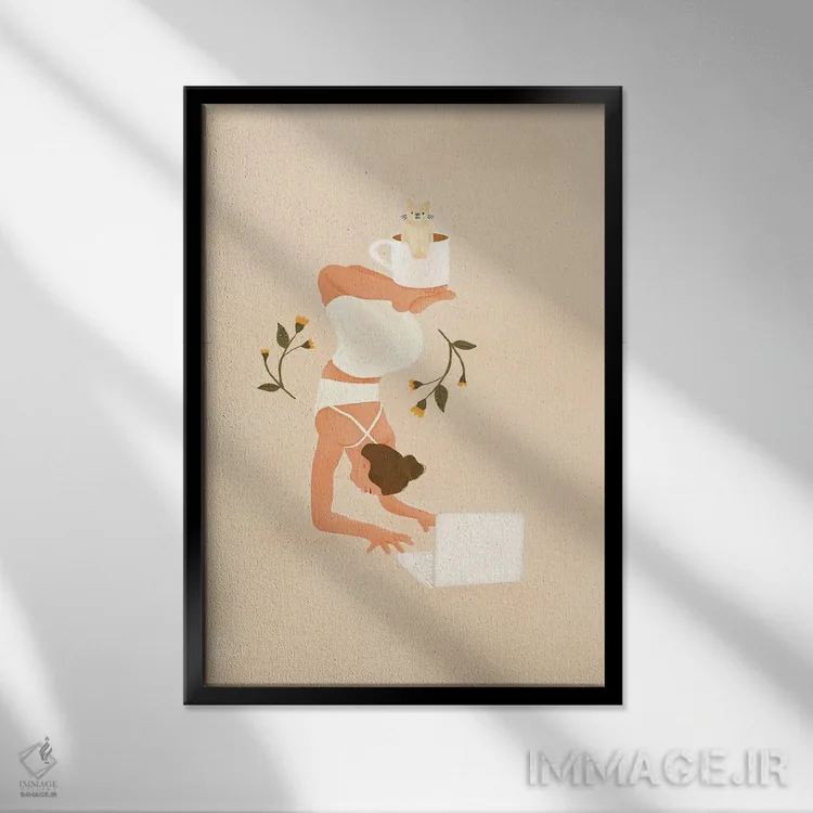 تابلو دکوراتیو هفته ای طولانی اثر اله چیریتسکو - نمای قابدار مشکی