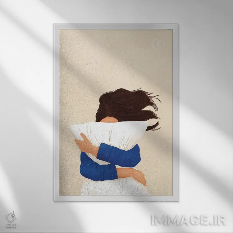 تابلو دکوراتیو در استراحت سرمایه گذاری کن اثر اله چیریتسکو - نمای قابدار سفید