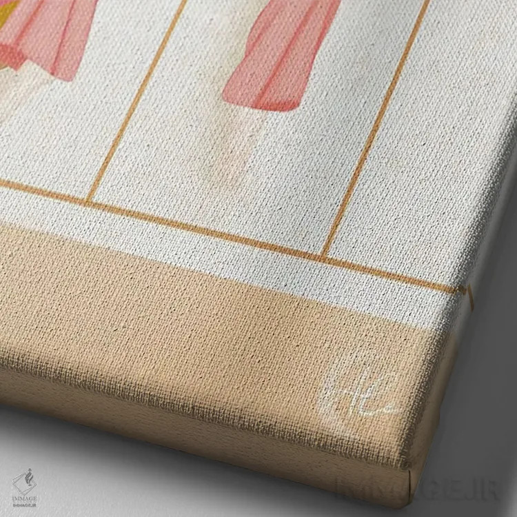 تابلو دکوراتیو روز شستشوی لباس ها اثر اله چیریتسکو - نمای نزدیک بافت بوم