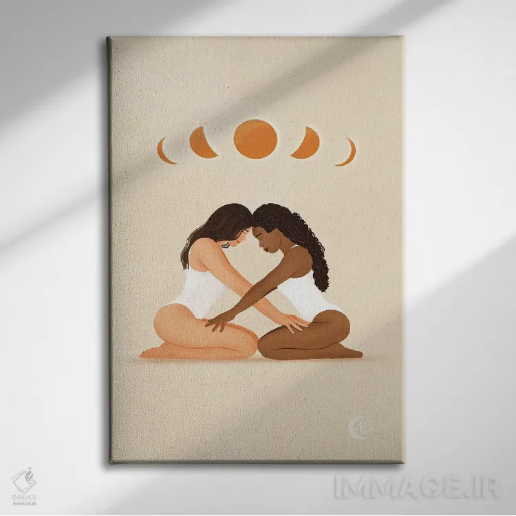 تابلو دکوراتیو ما به هم متصل هستیم اثر اله چیریتسکو - نمای روبهرو روی دیوار