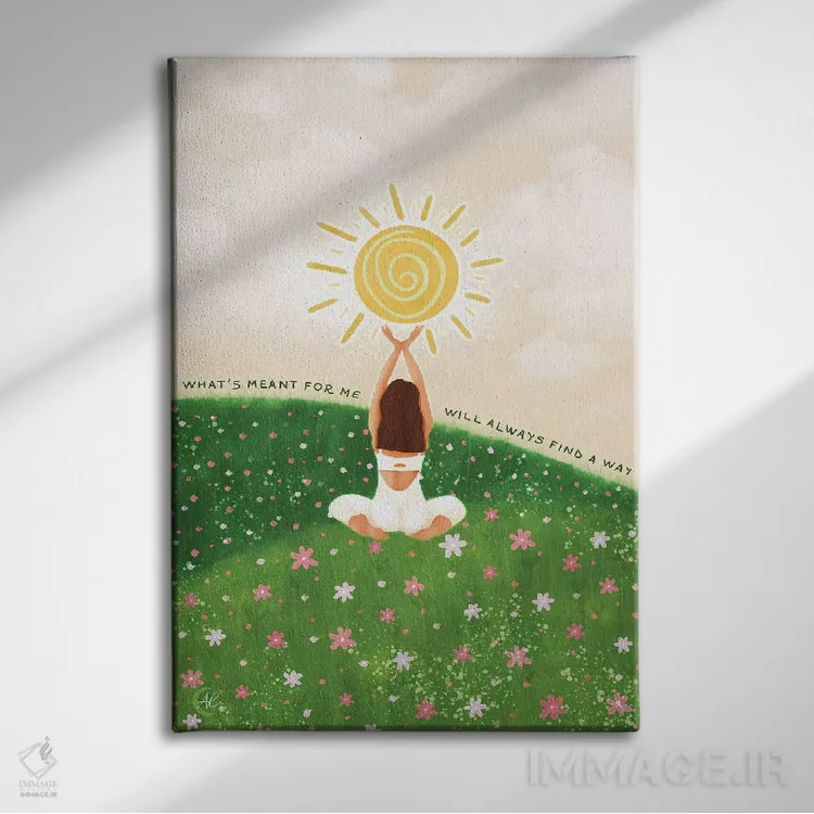 تابلو دکوراتیو آنچه برای من مقدر شده است اثر اله چیریتسکو - نمای روبهرو روی دیوار