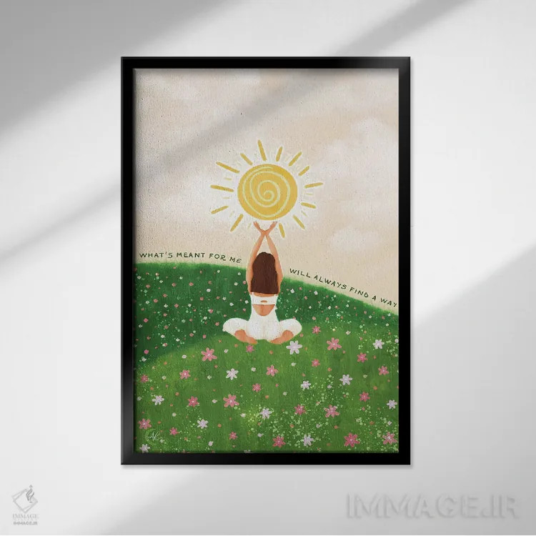 تابلو دکوراتیو آنچه برای من مقدر شده است اثر اله چیریتسکو - نمای قابدار مشکی