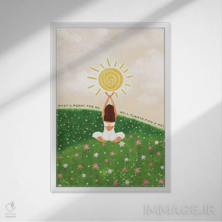تابلو دکوراتیو آنچه برای من مقدر شده است اثر اله چیریتسکو - نمای قابدار سفید