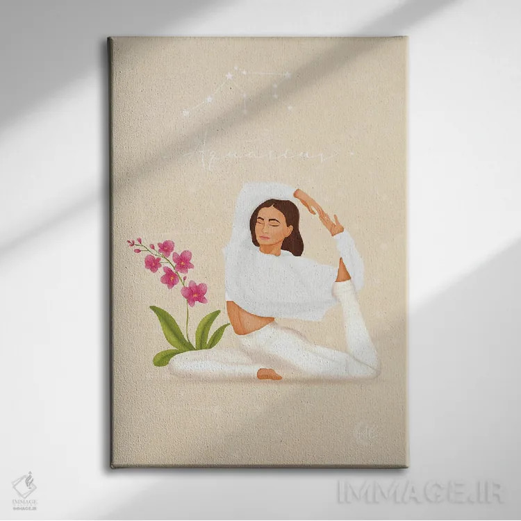 تابلو دکوراتیو آکواریوس اثر اله چیریتسکو - نمای روبهرو روی دیوار