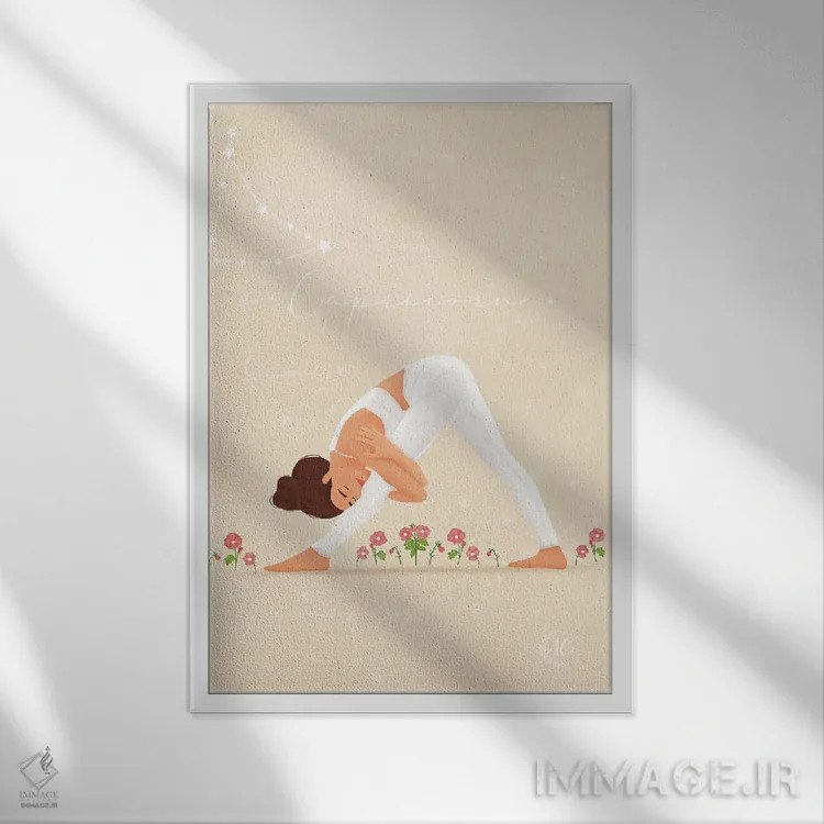 تابلو دکوراتیو کاپریکورن اثر اله چیریتسکو - نمای قابدار سفید