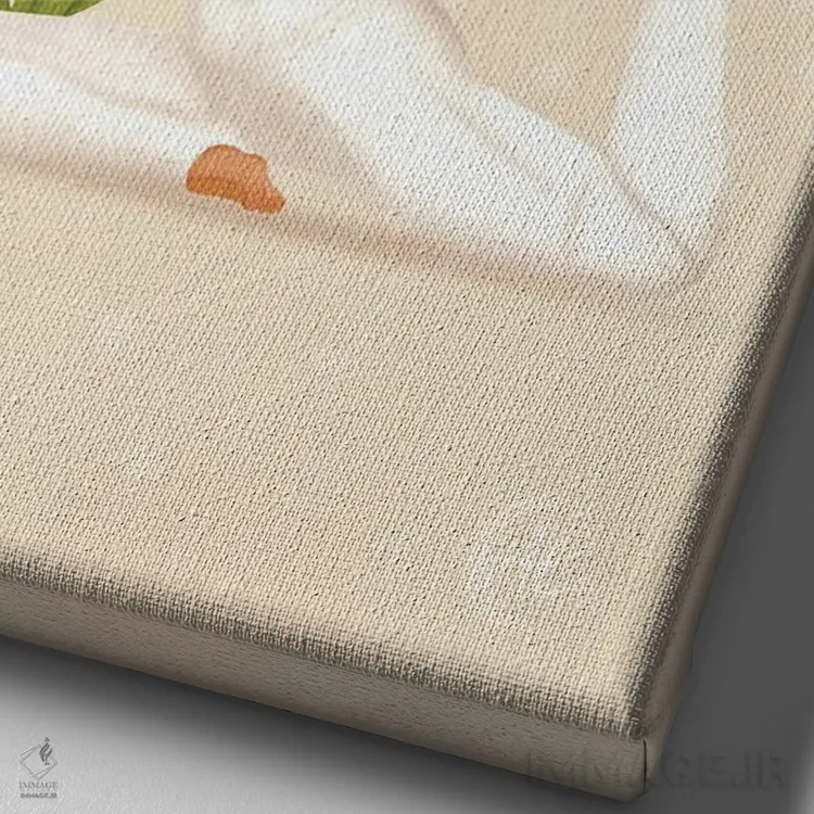 تابلو دکوراتیو آکواریوس اثر اله چیریتسکو - نمای نزدیک بافت بوم