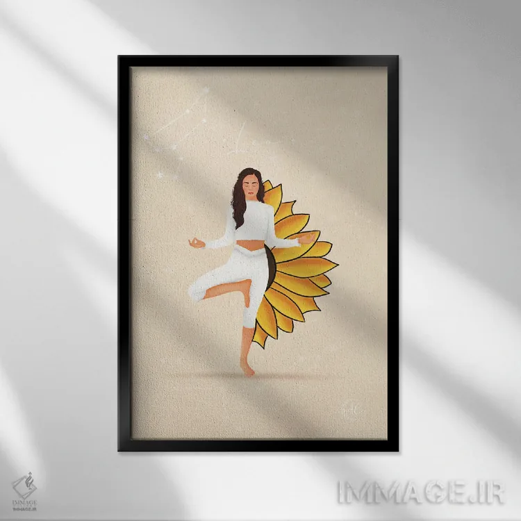 تابلو دکوراتیو لئو اثر اله چیریتسکو - نمای قابدار مشکی