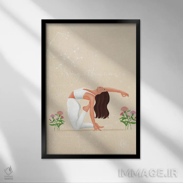 تابلو دکوراتیو ساگیتر یوس اثر اله چیریتسکو - نمای قابدار مشکی