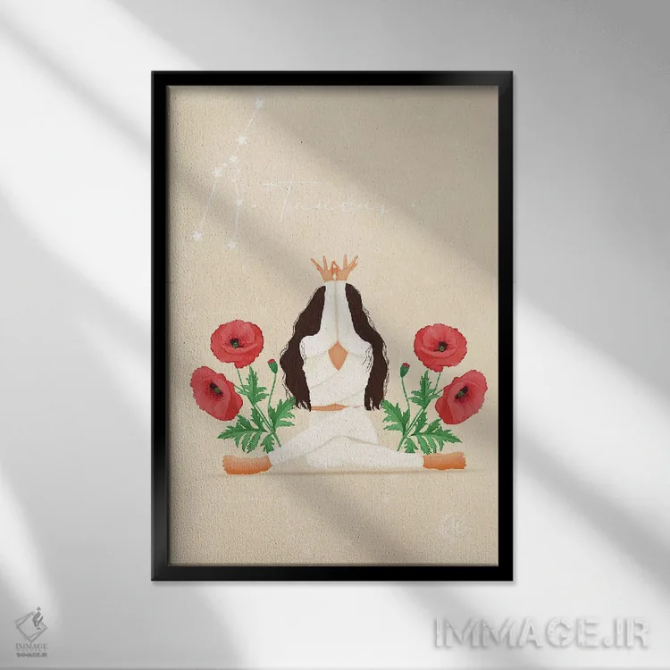 تابلو دکوراتیو تاروس اثر اله چیریتسکو - نمای قابدار مشکی