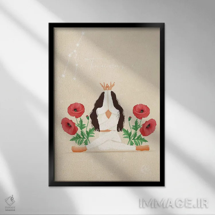 تابلو دکوراتیو تاروس اثر اله چیریتسکو - نمای قابدار مشکی