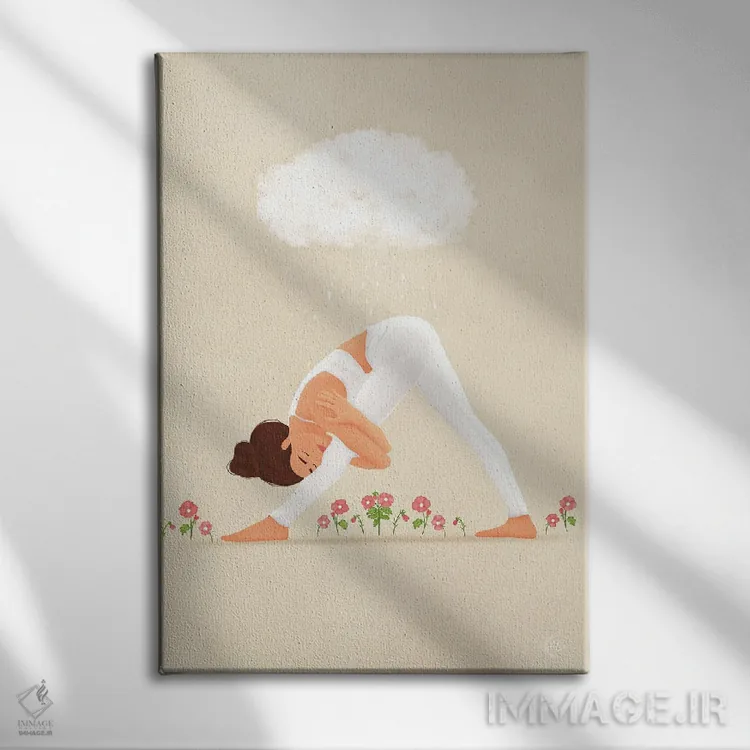 تابلو دکوراتیو ابرهای تیره به گل های بهشت تبدیل می شوند اثر اله چیریتسکو - نمای روبهرو روی دیوار