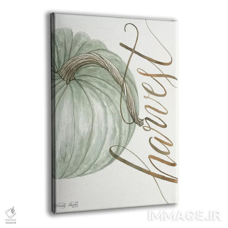 تابلو دکوراتیو کدوی برداشت اثر سیندی جیکوبز - نمای پرسپکتیو محصول