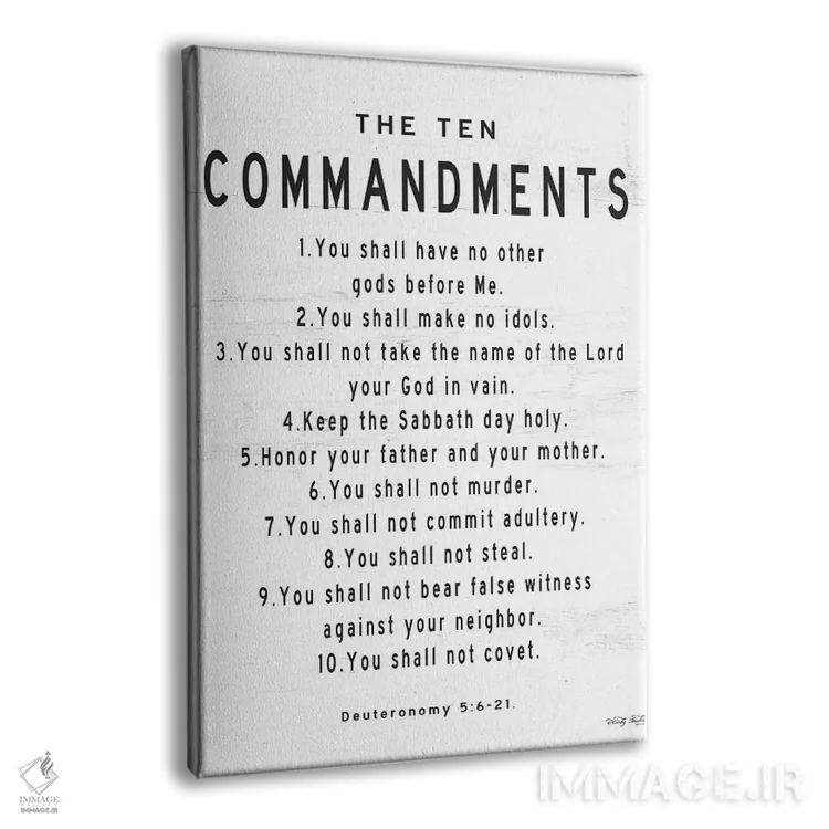 تابلو دکوراتیو ده فرمان اثر سیندی جیکوبز - نمای پرسپکتیو محصول
