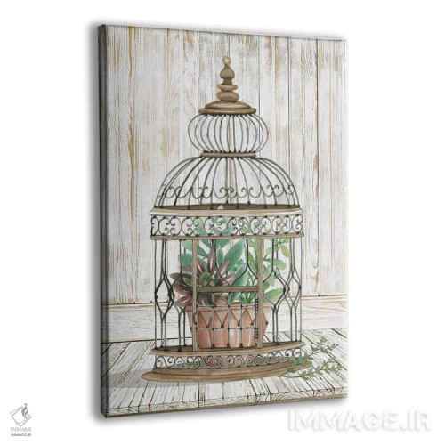 تابلو دکوراتیو زیبایی در قفس I اثر سیندی جیکوبز - نمای پرسپکتیو محصول