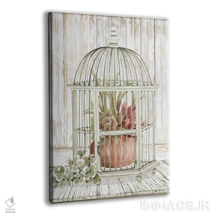 تابلو دکوراتیو زیبایی در قفس II اثر سیندی جیکوبز - نمای پرسپکتیو محصول