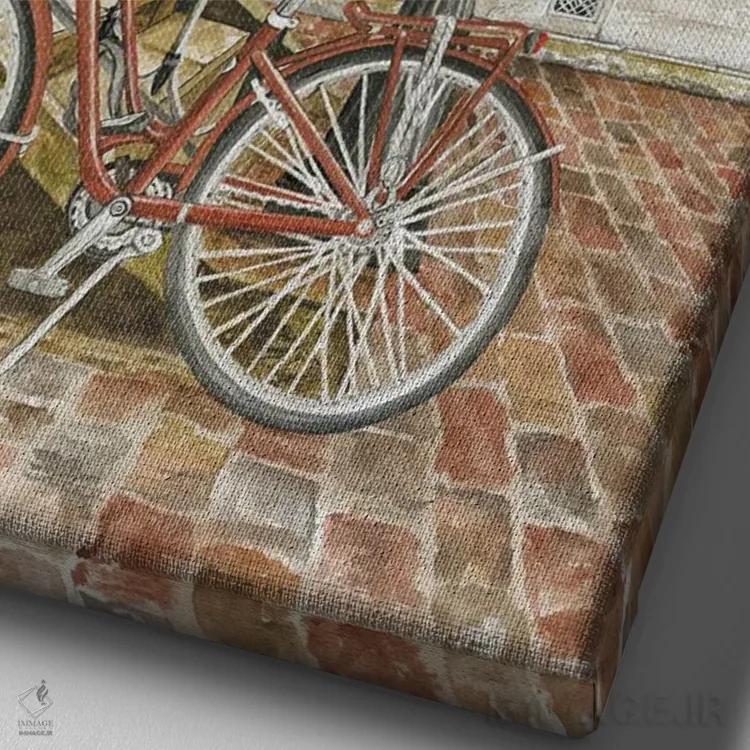 تابلو دکوراتیو جذابیت سنگفرش اثر سیندی جیکوبز - نمای نزدیک بافت بوم