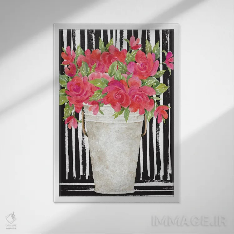 تابلو دکوراتیو فوکوسیاها II اثر سیندی جیکوبز - نمای قابدار سفید