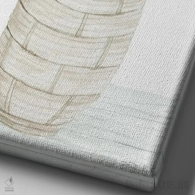 تابلو دکوراتیو سادگی I اثر سیندی جیکوبز - نمای نزدیک بافت بوم