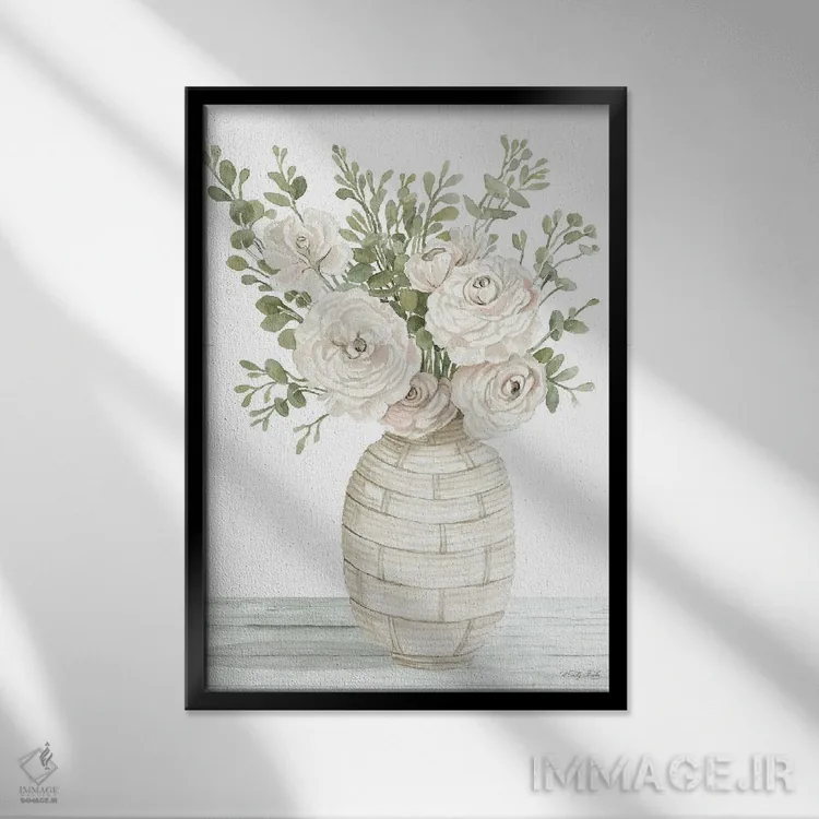 تابلو دکوراتیو سادگی I اثر سیندی جیکوبز - نمای قابدار مشکی