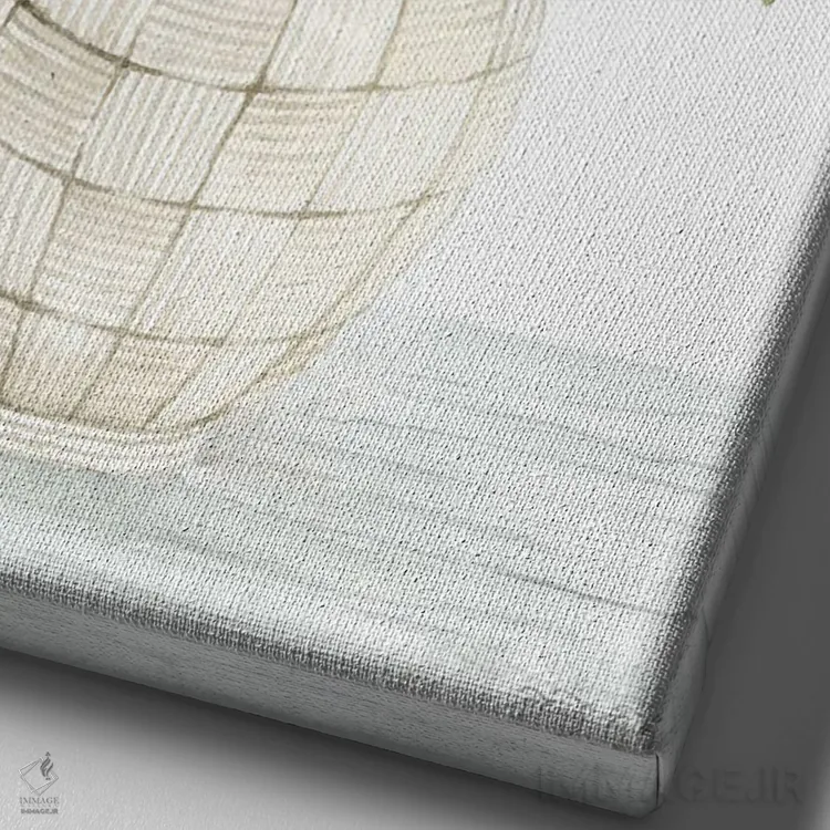 تابلو دکوراتیو سادگی II اثر سیندی جیکوبز - نمای نزدیک بافت بوم