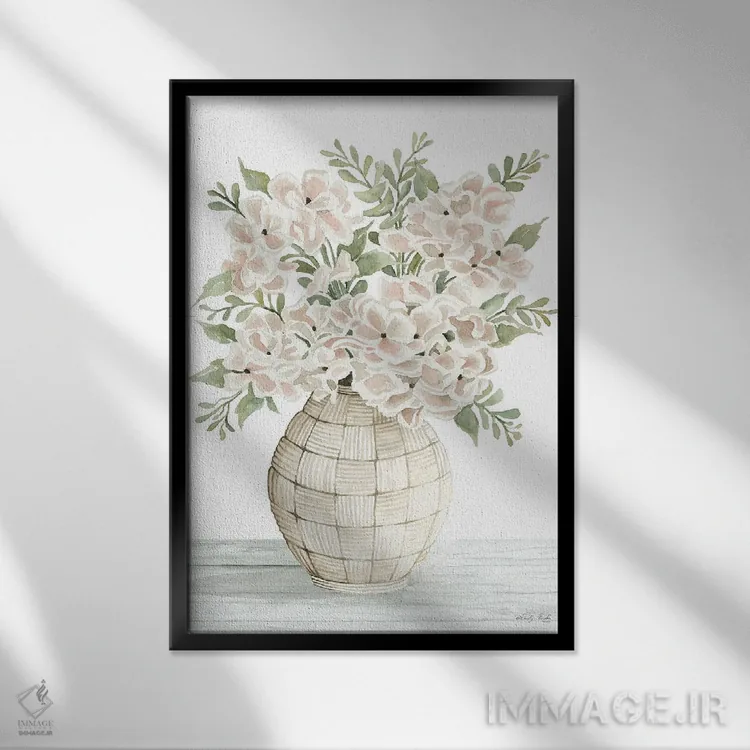 تابلو دکوراتیو سادگی II اثر سیندی جیکوبز - نمای قابدار مشکی