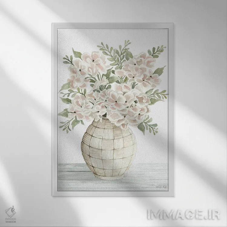 تابلو دکوراتیو سادگی II اثر سیندی جیکوبز - نمای قابدار سفید