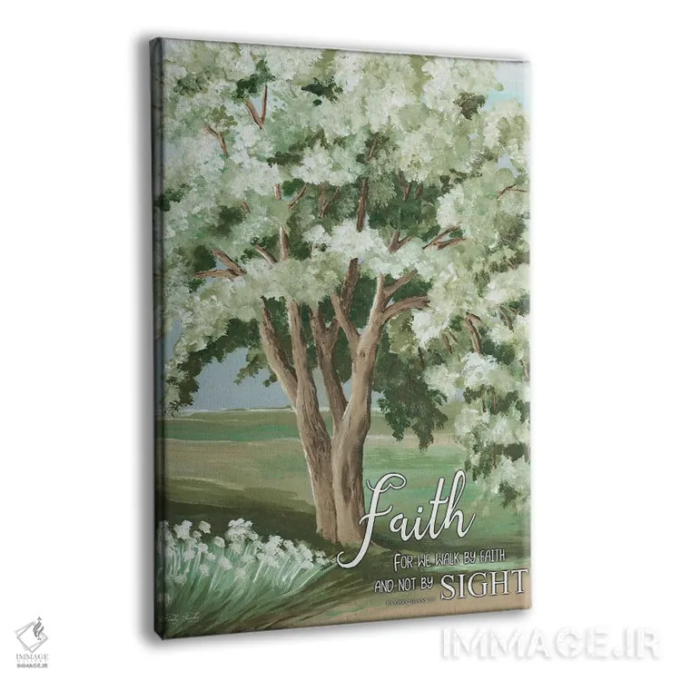 تابلو دکوراتیو با ایمان قدم بردار اثر سیندی جیکوبز - نمای پرسپکتیو محصول