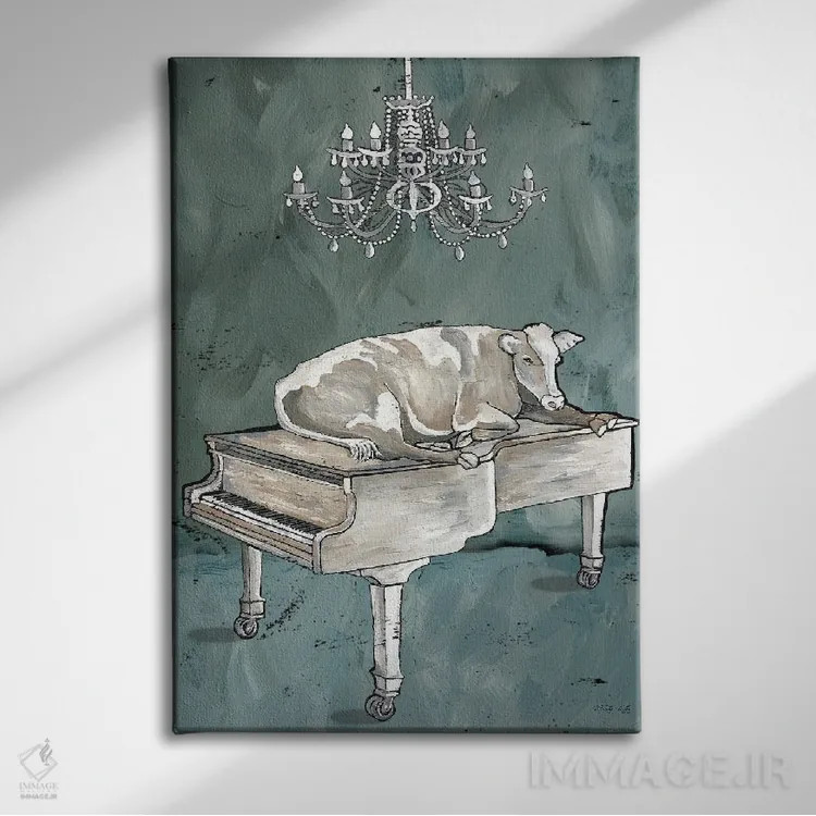 تابلو دکوراتیو کوانو اثر سیندی جیکوبز - نمای روبهرو روی دیوار