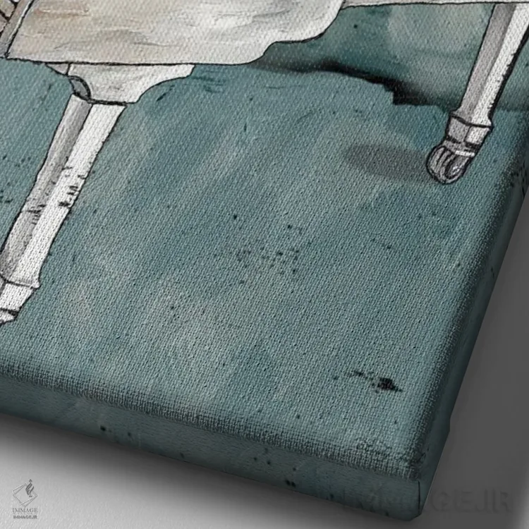 تابلو دکوراتیو کوانو اثر سیندی جیکوبز - نمای نزدیک بافت بوم