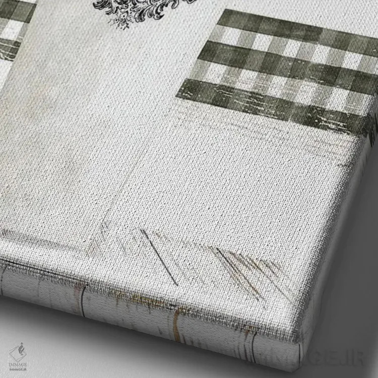 تابلو مدرن لاله های سفید اثر سیندی جیکوبز - نمای نزدیک بافت بوم