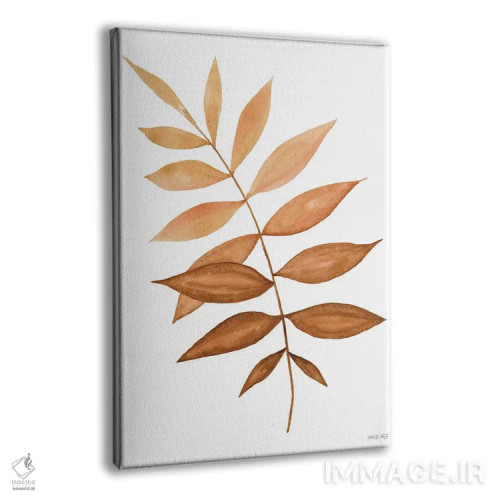 تابلو مینیمال ساقه برگ پاییزی شماره دو اثر سیندی جیکوبز - نمای پرسپکتیو محصول