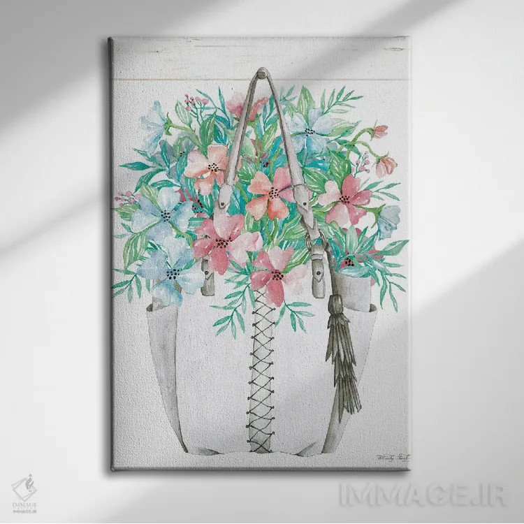 تابلو مدرن برجستگی گلی شماره دو اثر سیندی جیکوبز - نمای روبهرو روی دیوار