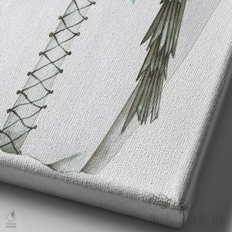 تابلو مدرن برجستگی گلی شماره دو اثر سیندی جیکوبز - نمای نزدیک بافت بوم