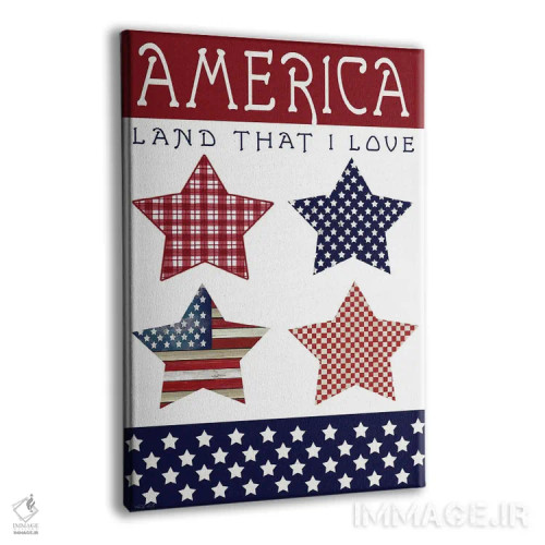 تابلو دکوراتیو ستارگان آمریکا اثر سیندی جیکوبز - نمای پرسپکتیو محصول