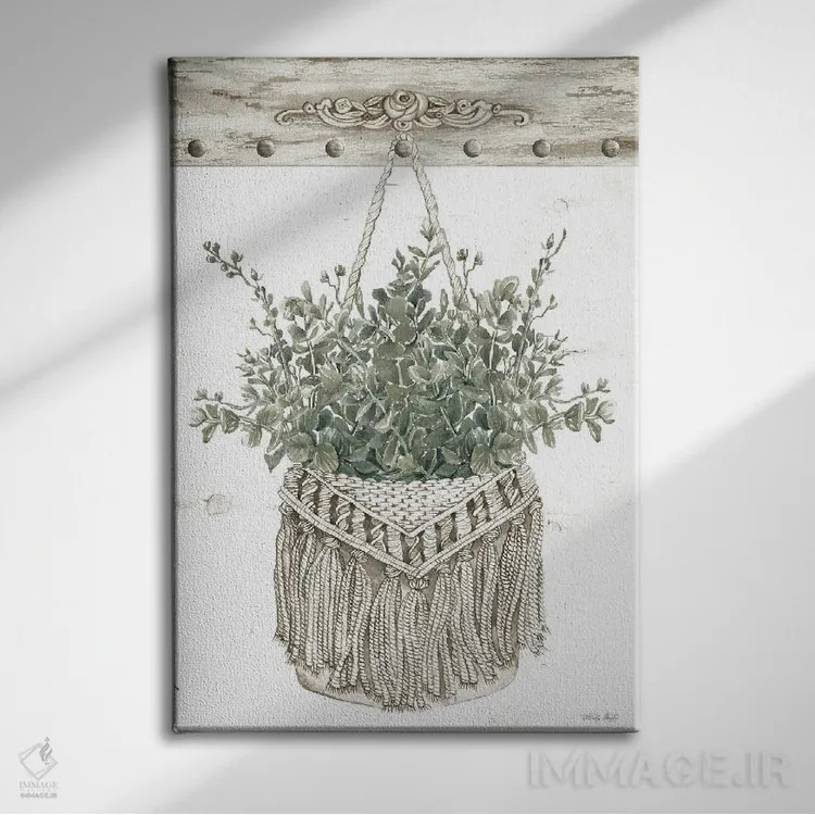 تابلو مدرن کیف مکرمه با سبزینه شماره یک اثر سیندی جیکوبز - نمای روبهرو روی دیوار