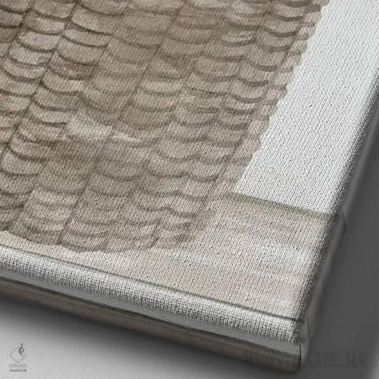 تابلو مدرن سبد اکالیپتوس اثر سیندی جیکوبز - نمای نزدیک بافت بوم