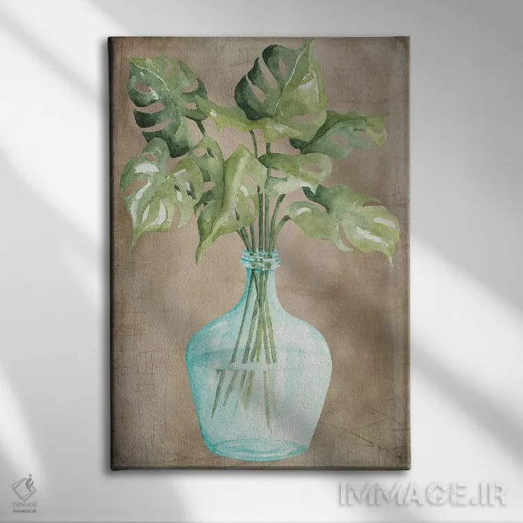 تابلو مدرن نخل های زیبا شماره یک اثر سیندی جیکوبز - نمای روبهرو روی دیوار