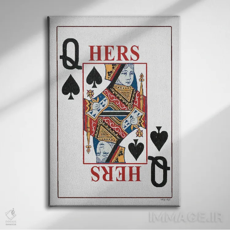 تابلو دکوراتیو ملکه اثر سیندی جیکوبز - نمای روبهرو روی دیوار